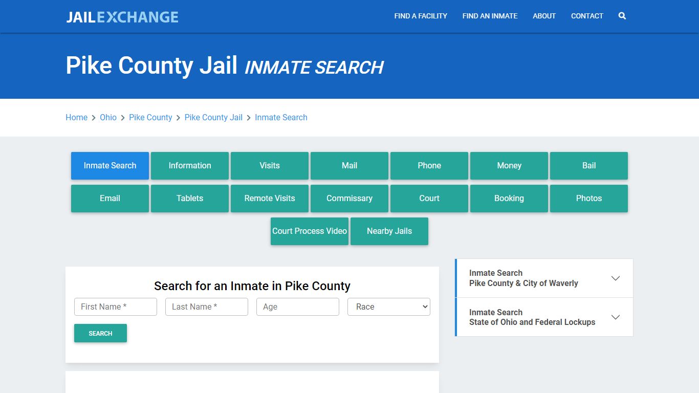 Pike County Jail, OH Inmate Search: Roster & Mugshots